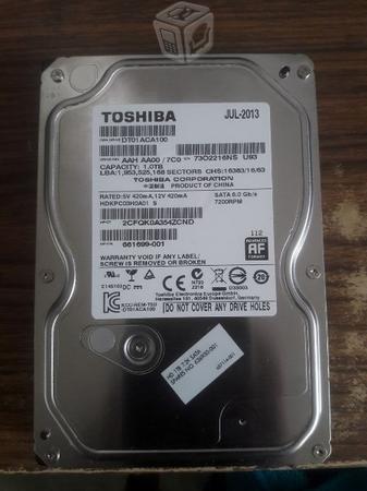 Disco Duro De 1 Terabyte Marca Toshiba
