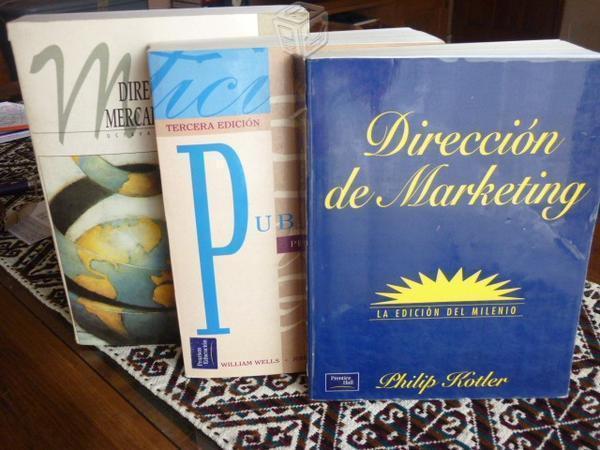 3 libros de Publicidad y Mercadotecnia Usados