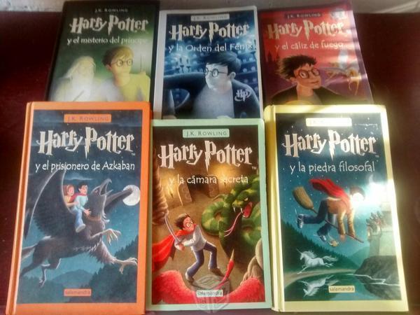 Saga Harry Potter libros 1, 2, 3, 4, 5, 6