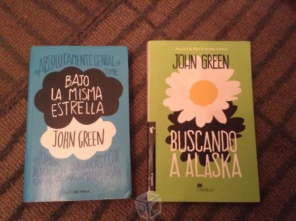 Libro Bajo la misma estrella y Buscando a Alaska