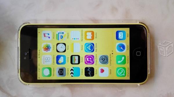 Iphone 5c 16gb libre, color amarillo