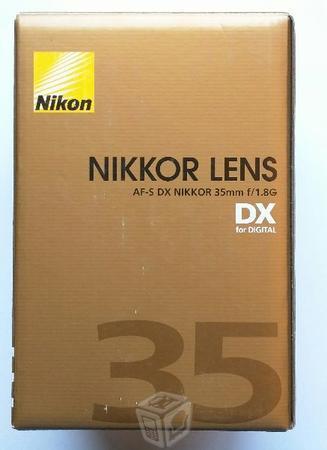 Lente Nikon 35mm f 1.8 G AF S DX