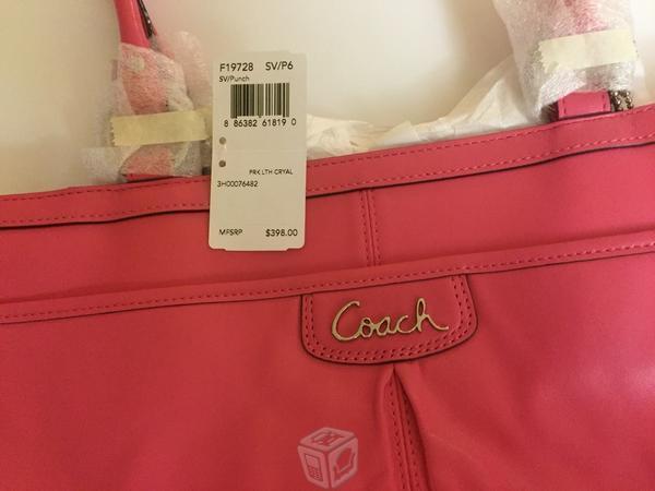Bolsa rosa COACH nueva