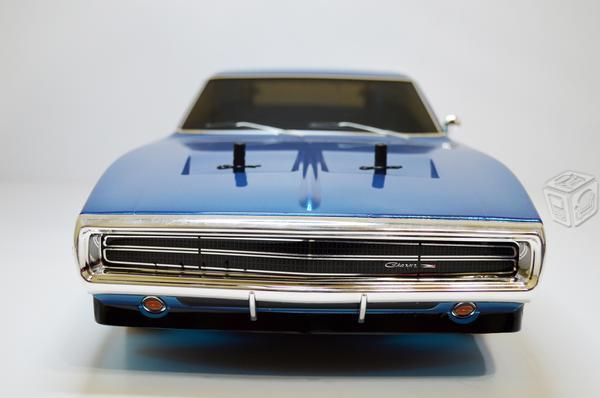 Carro kyosho 1970 dodge charger blue
