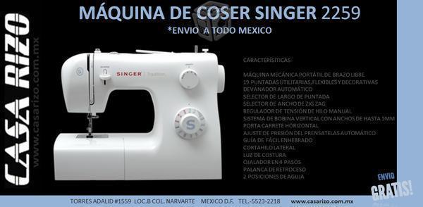 Máquina de coser >> Marca Singer 2259 *Nuevas