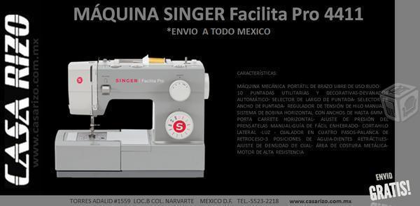 Máquinas de Coser >>>Marca Singer Pro 4411