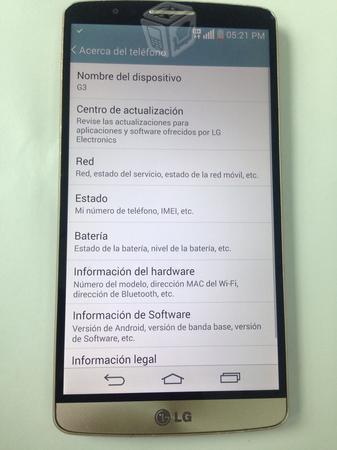 Lg G3 d855 liberado buenas condiciones