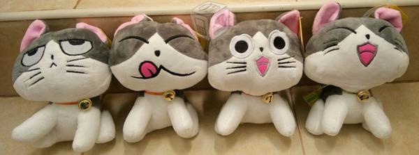 Serie 4 gatitos anime Chis Sweet Home nuevos 20 cm