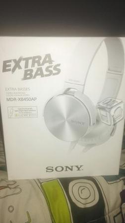 Audifonos sony mdr-xb450ap bass blanc