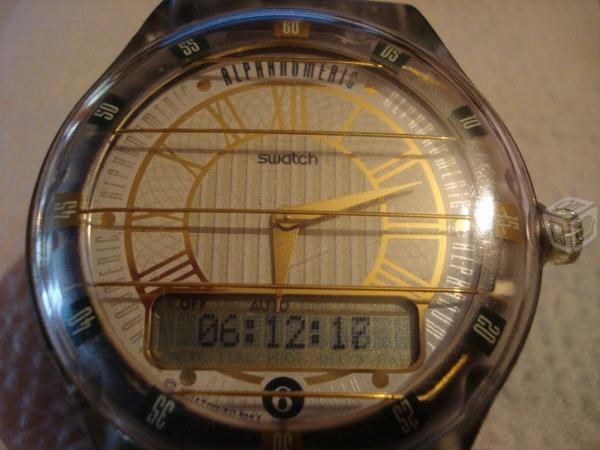 Reloj swatch alphanumeric analodigital 1994