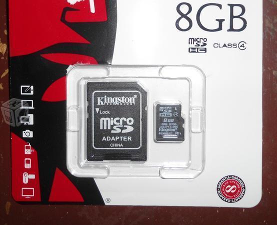Memoria Micro SD Kingston 8 GB con Adaptador