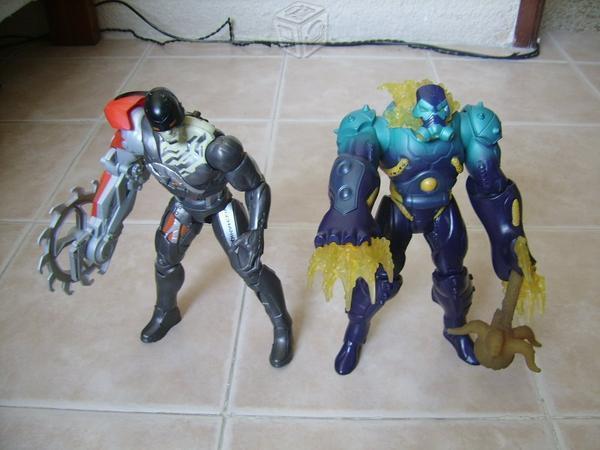 Figuras de MAX STEEL con Moto y Enemigos