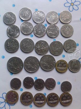 Monedas francesas antiguoas y nuebas