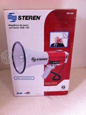 Megafono con mp3 usb sirena 100 % nuevo STEREN