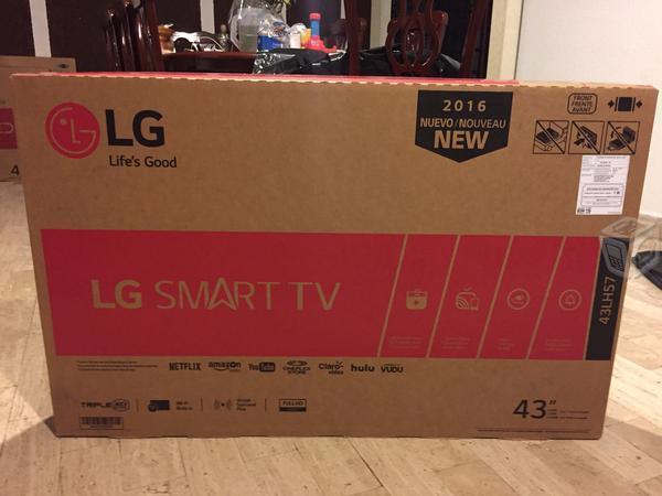 Pantalla Smart Tv LG 43 Pulgadas 2016 Nueva Led
