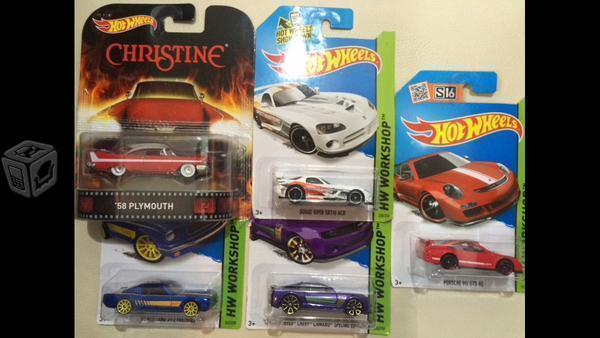 5 hot wheels. Mismos de la foto