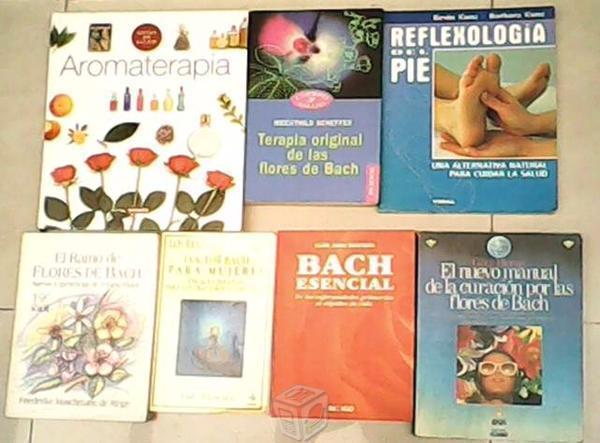 Paq. Libros Flores de Bach y otros apoyo terapia
