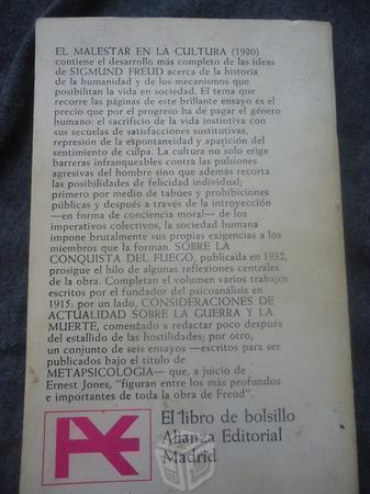 Sigmund Freud El Malestar En La Cultura