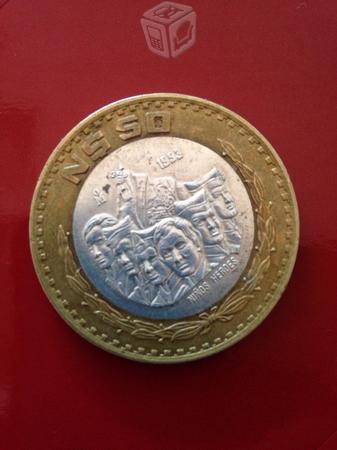 Moneda 50 cincuenta nuevos pesos 1993