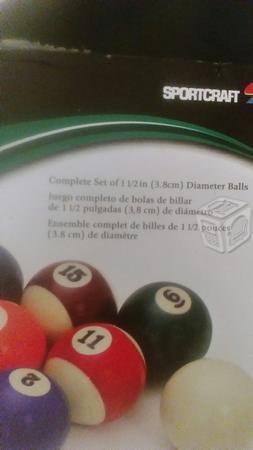 Bolas de billar de 3,8 cm diámetro