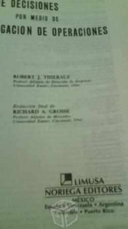 Toma de decisiones por medio de investigación de