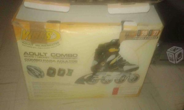 Kit De Patines Talla 27 ,protecciones Aero-Lite