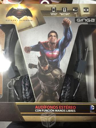 Audífonos Batman vs Superman NUEVOS