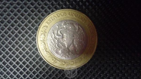 Moneda de colección 20 pesos Octavio Paz, año 2000