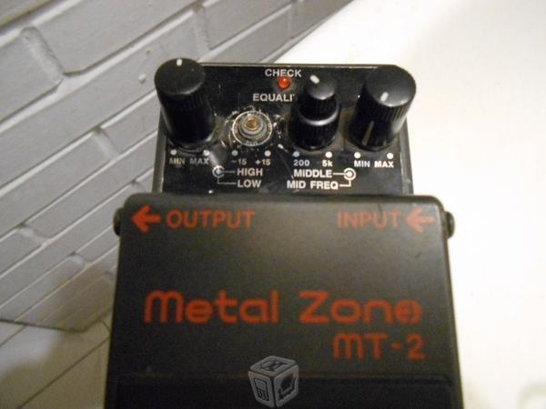 Pedal boss metal zone funcionando