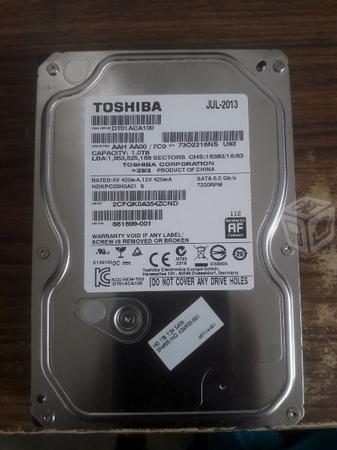 Disco Duro De 1 Terabyte Marca Toshiba