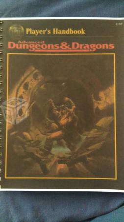 Copias faximilares de manuales AD&D