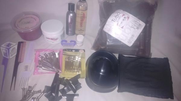 Material para peinado y manicure