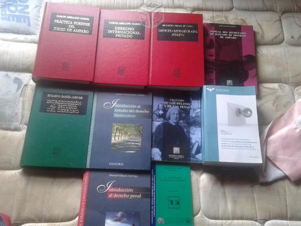 Libros de Derecho, amparo, internacional, etc
