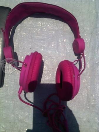 Audifonos de diadema color rosa