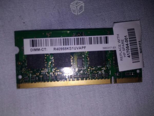 Memoria ram para laptop de 512mb