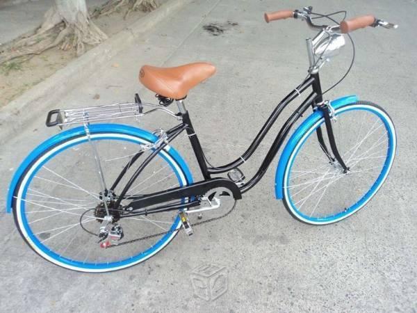 Bici Negro con Azul turqueza