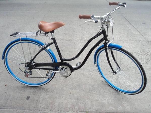 Bici Negro con Azul turqueza