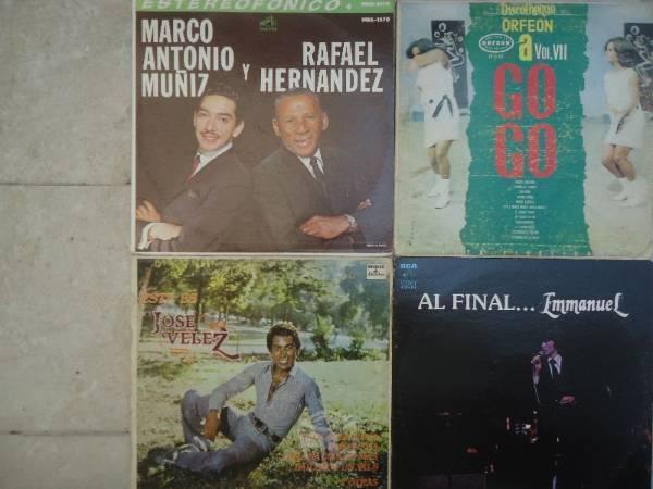 CUATRO Discos lps de musica popular variada