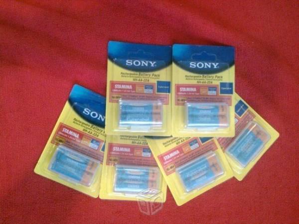 Pilas SONY recargables doble aa