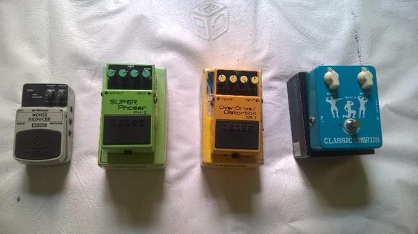 Pedales para guitarra y pedalboard