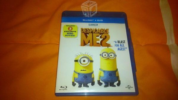 Minions 2 la pelicula incluye 2 discos blu r.super