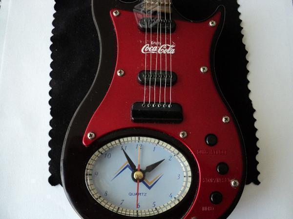 Reloj guitarra cocacola despertador
