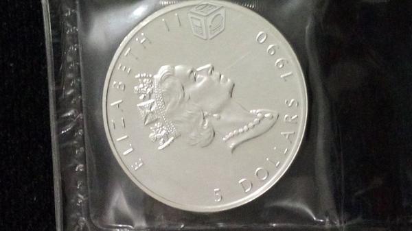 Moneda canadiense de plata