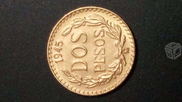 Moneda de 2 pesos oro