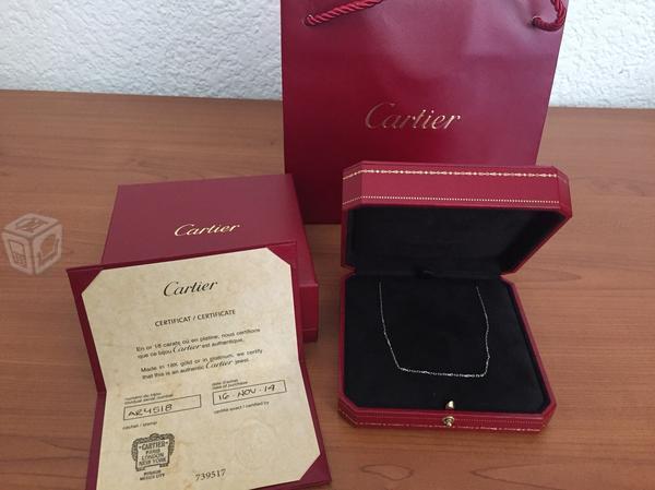 Cadena Oro Blanco Cartier 18k