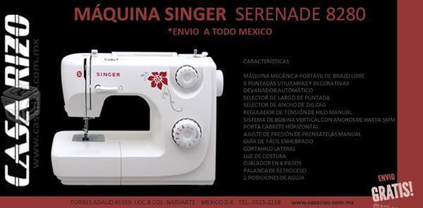 Máquinas de coser ::Singer modelo Serenade *Nuevas