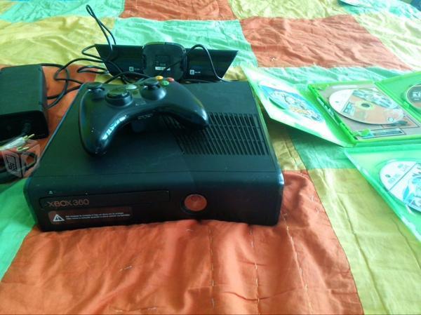 Xbox 360 slim kinect 4juegos cambio xcel o laptop