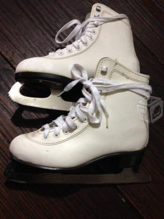 Lote de 3 pares de Patines para Hielo blancos