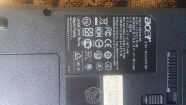 Laptop acer aspire 5315-2368