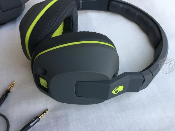 Skullcandy crusher , verde con gris, mic 1